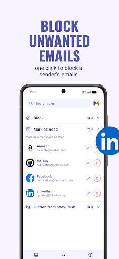 StayFresh: A Clean Email Inbox ekran görüntüsü