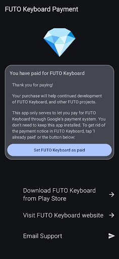 Payment for FUTO Keyboard ekran görüntüsü