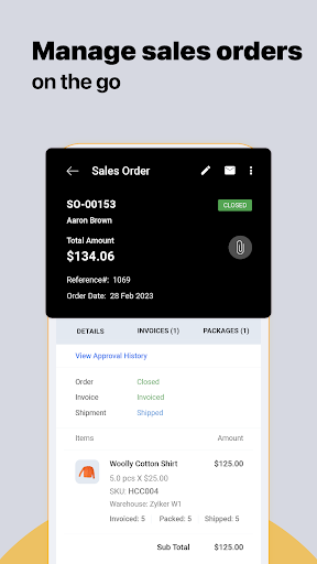 Inventory Management App -Zoho ekran görüntüsü