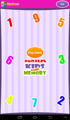 Numbers - Kids Memory Game ekran görüntüsü