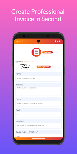 Invoice Maker- Bill & Estimate ekran görüntüsü