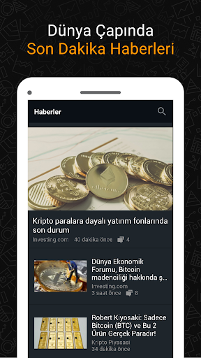Investing.com Kripto Verileri ekran görüntüsü