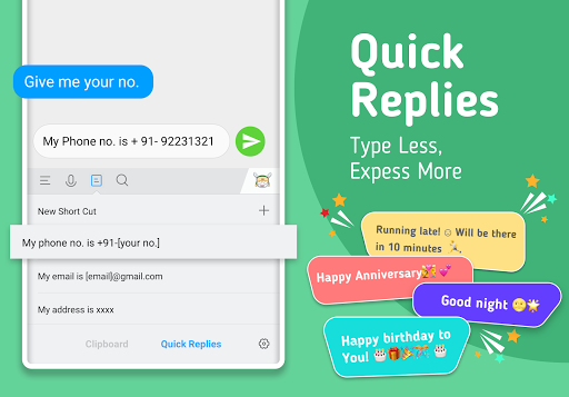 Mint Keyboard:Fonts,Emojis ekran görüntüsü