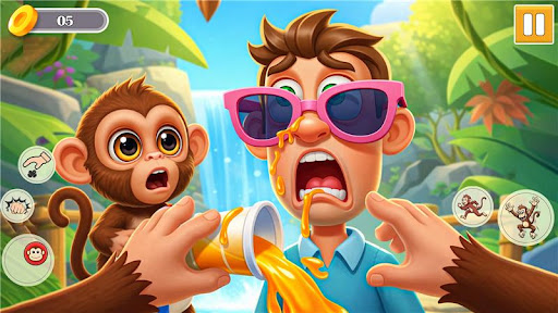 Monkey Prankster: Zoo Chaos ekran görüntüsü