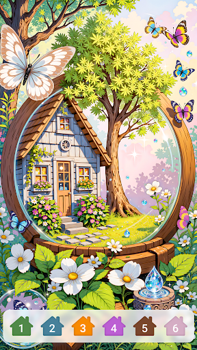 Cabin & House Paint by Numbers ekran görüntüsü