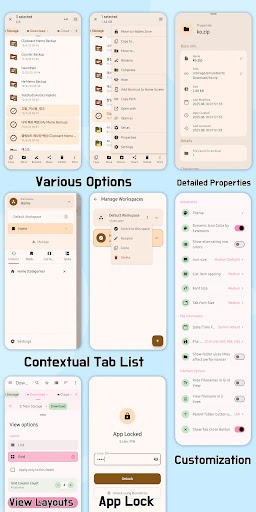 File Manager Tab - Zip, FTP ekran görüntüsü