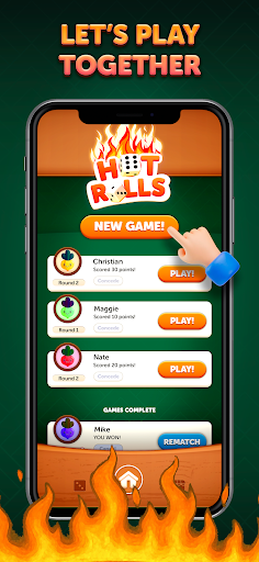 Hot Rolls Dice Strategy Game ekran görüntüsü