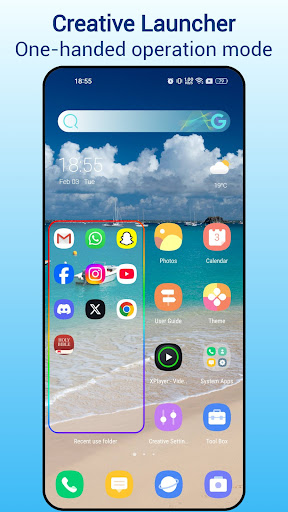 Handy Launcher:Onehanded,Smart ekran görüntüsü