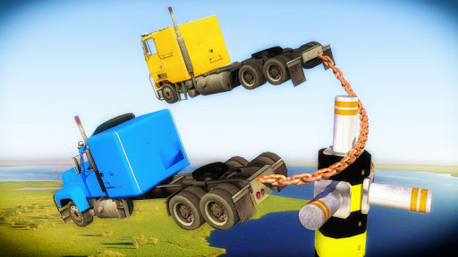 Chained Trucks against Ramp ekran görüntüsü