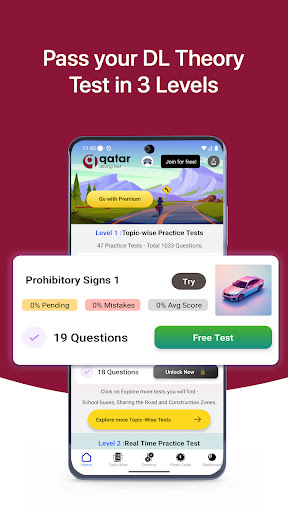 Qatar Driving License Test ekran görüntüsü