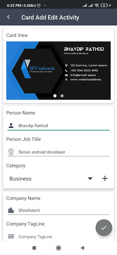 Business Card Holder/Wallet ekran görüntüsü