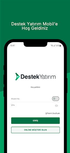 Destek Yatırım Mobil ekran görüntüsü
