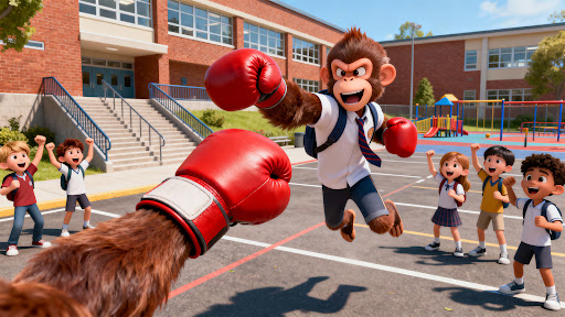 Monkey School Prankster Game ekran görüntüsü