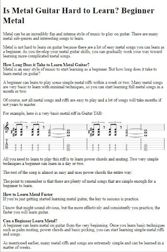 How to Play Heavy Metal Guitar ekran görüntüsü