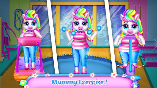 Unicorn Mommy & Baby Simulator ekran görüntüsü