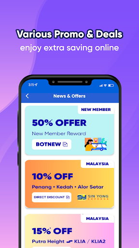 BusOnlineTicket.com - MY & SG ekran görüntüsü