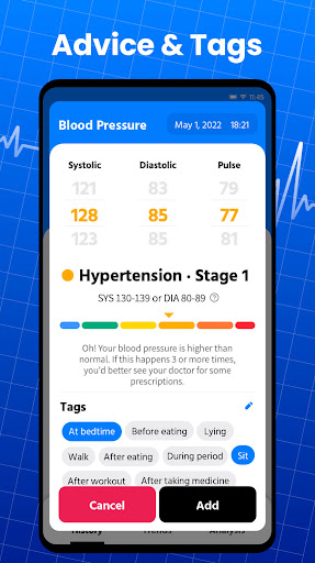 Blood Pressure App Pro ekran görüntüsü