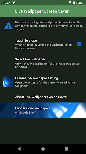 Live Wallpaper Screen Saver ekran görüntüsü