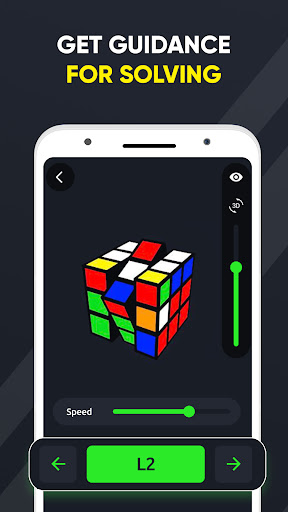 Rubik Küp çözücü ekran görüntüsü