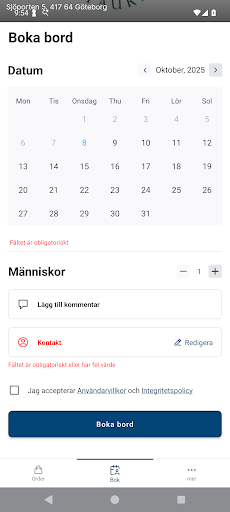 Restaurang Sjöporten ekran görüntüsü
