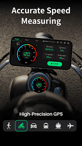 Çevrimdışı Hız Ölçer: GPS, HUD ekran görüntüsü
