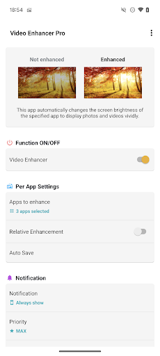 Video Enhancer Pro ekran görüntüsü