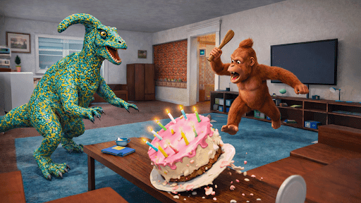 Bad Dino Eğlenceli Görev Oyunu ekran görüntüsü