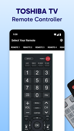Toshiba TV Remote Controller ekran görüntüsü