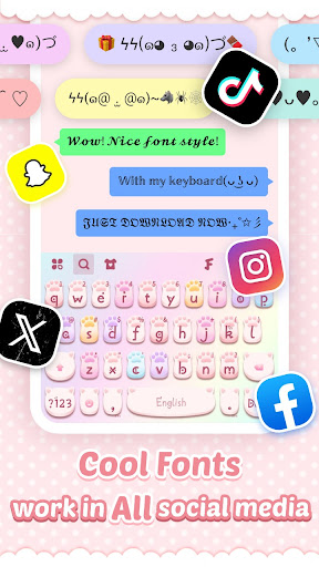 Pink Cute Hippo Tema ekran görüntüsü