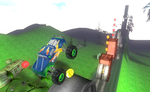 Big Monster Truck Racing 3D ekran görüntüsü