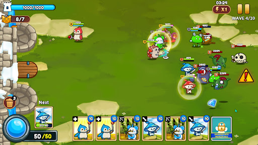 Meowar - PvP Cat Merge Defense ekran görüntüsü