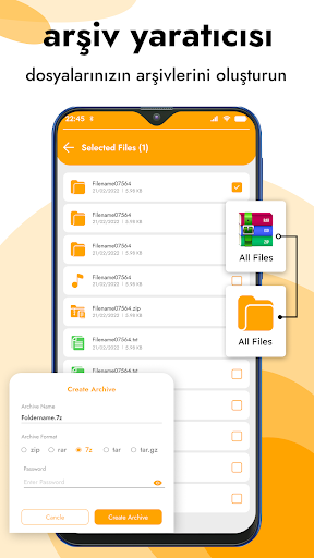 Zip RAR File Extractor - 7zip ekran görüntüsü