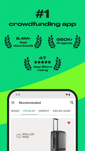 Kickstarter ekran görüntüsü