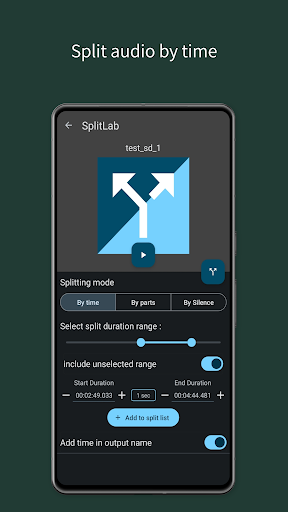 SplitLab Audio Video Splitter ekran görüntüsü