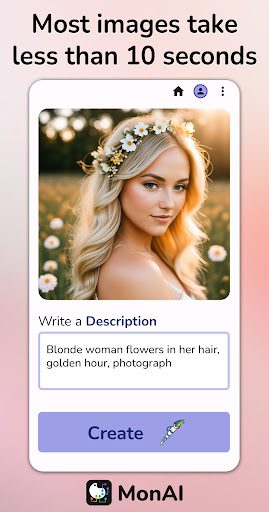 monAI - AI Art Generator ekran görüntüsü