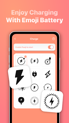 Powji: Emoji Battery, DIY Icon ekran görüntüsü