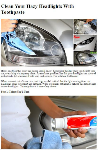 How to Clean Car Headlight ekran görüntüsü