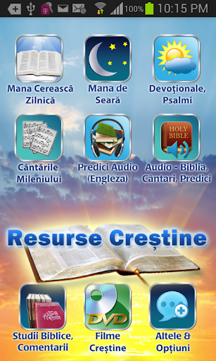Resurse Crestine-Video, Audio ekran görüntüsü