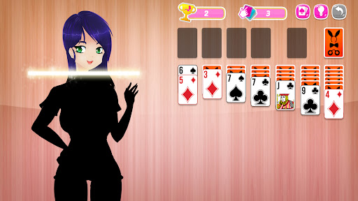 Solitaire Manga Girls ekran görüntüsü