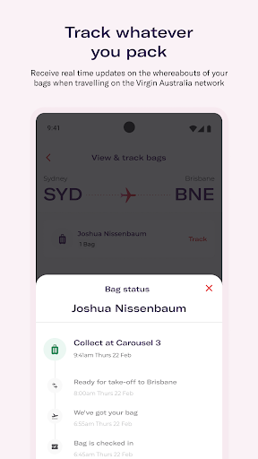 Virgin Australia ekran görüntüsü