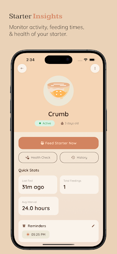 Sourdough Tracker ekran görüntüsü