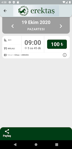 Erektaş Turizm ekran görüntüsü