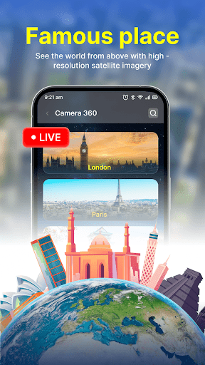Live Cam Earth Map - GPS Cam ekran görüntüsü