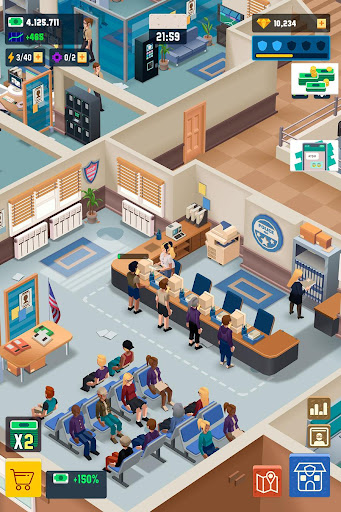 Idle Police Tycoon - Cops Game ekran görüntüsü