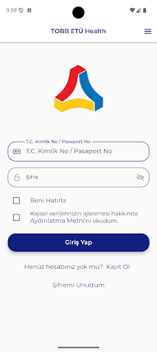 TOBB ETÜ Health ekran görüntüsü