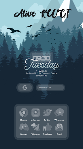 Alive KWGT ekran görüntüsü