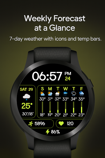 Minimal Weather WatchFace ekran görüntüsü