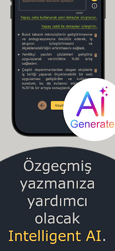 CV hazırlama, CV Maker ekran görüntüsü