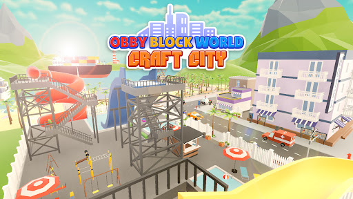 Obby Block World: Craft City ekran görüntüsü