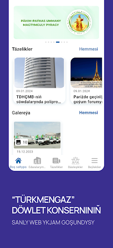 Turkmengaz ekran görüntüsü